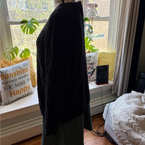 Talbots Lightweight Black cardigan 1X - Picture 3 of 8